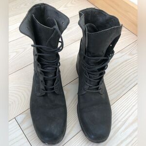 Officine Creative, black lace-up boots, 38